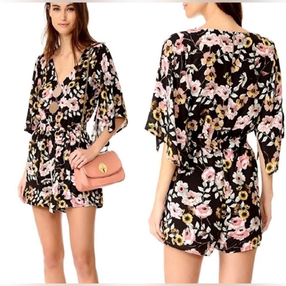 cupcakes & cashmere Floral Romper